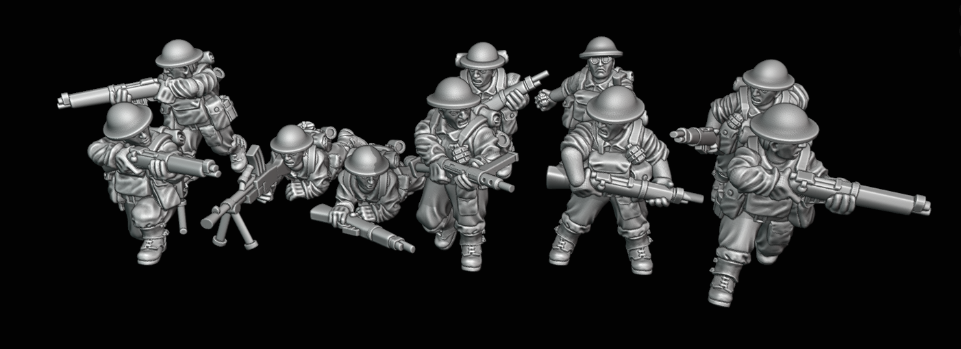 WW2 Early British Squad x 10
